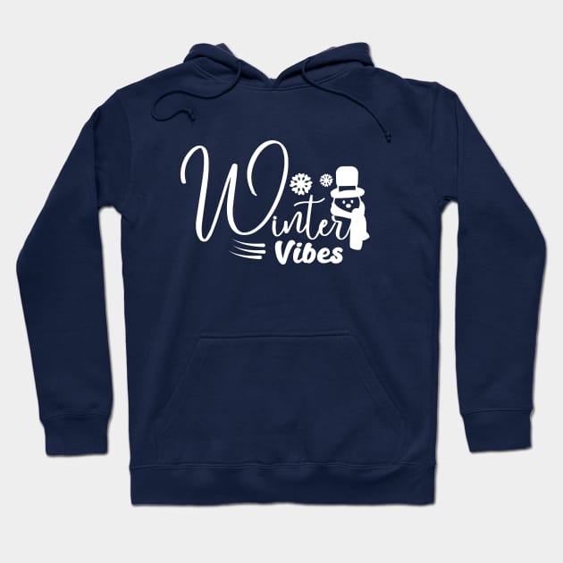 winter vibes quote Hoodie by Aqlan